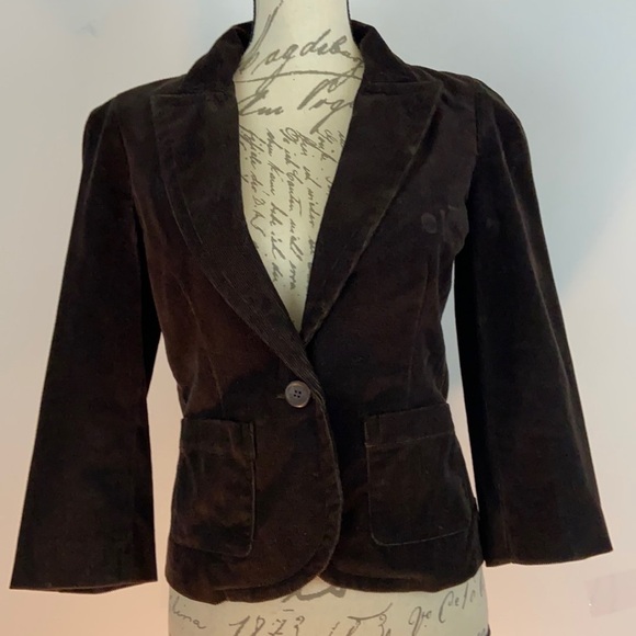 Juicy Couture Brown Blazer/Jacket with pink lining - Picture 1 of 7